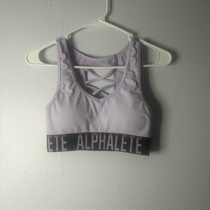 Alphalete Purple Sports Bra Moisture-Wicking Intimates